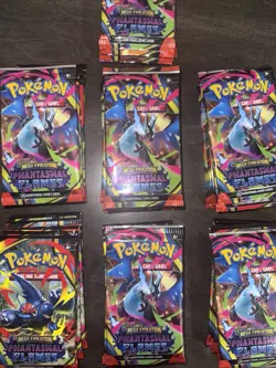 Pokemon Mega Evolution Phantasmal Flames Booster Bundle Of 7 Sealed packs - Image 4