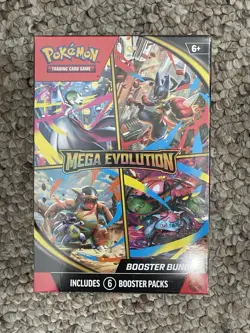 New/Sealed Pokemon TCG: Mega Evolution Phantasmal Flames Booster Bundle 6 Pack - Image 1