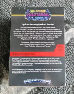 New/Sealed Pokemon TCG: Mega Evolution Phantasmal Flames Booster Bundle 6 Pack - Image 3