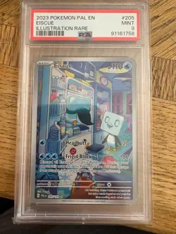 POKEMON TCG Paldea Evolved Eiscue Illustration Rare 205/193 PSA 9 - Image 1