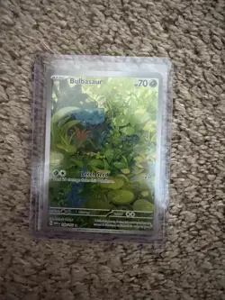 Pokemon TCG Bulbasaur Illustration Scarlet Violet Holo Card 166/165 SV 151 - Image 1