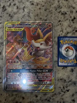JUMBO OVERSIZED Charizard & Braixen GX (SM Black Star Promo) SM230 Cards Promo - Image 1