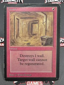 MTG Tunnel- DAMAGED -Alpha Magic the Gathering Card # 178 - Image 1