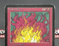 MTG Wall of Fire- DAMAGED -Alpha Magic the Gathering Card # 181 - Image 3
