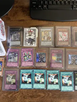 Lot Of Yuigoh Cards W/Tin; 150 Base, Holo, Etc - Image 3