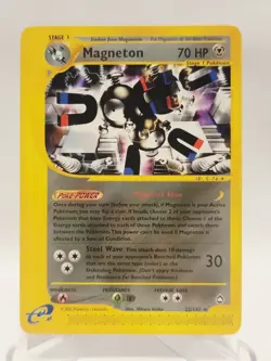 Magneton 22/147 Aquapolis Non-Holo Rare Pokemon Card TCG - Image 1