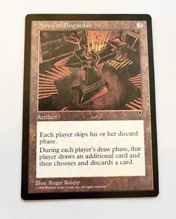 Anvil of Bogardan MTG Visions Rare Artifact Card Vintage 1997 LP/ NM - Image 1