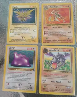 Pokemon Fossil Set Lot Of 12 Rare Cards - Haunter - Raichu - Dragonite - Hypno - - Image 2