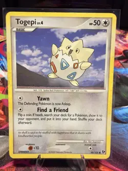 Pokemon Togepi 50HP Great Encounters 88/106 Common Basic Regular Card 2008 - Image 1