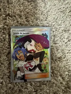 Pokemon TCG Jessie & James Trainer Full Art Ultra Rare Card 68/68 Hidden Fates - Image 1
