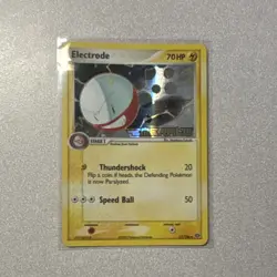 Electrode 27/106 Emerald Reverse Holo 70 HP Stage 1 Uncommon Pokemon TCG Card - Image 3