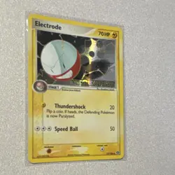 Electrode 27/106 Emerald Reverse Holo 70 HP Stage 1 Uncommon Pokemon TCG Card - Image 4