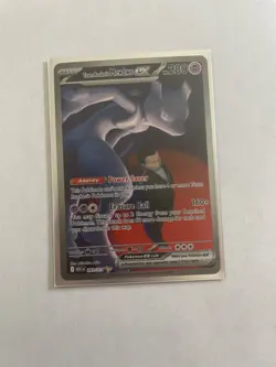 Team Rocket's Mewtwo ex 281/217 SLEVE NOT INCLUDED WITH CARD - Image 1