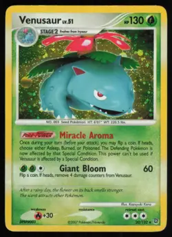 2007 Diamond & Pearl - Secret Wonders Venusaur Holo Bleed Error Stage 2/Rare - Image 1