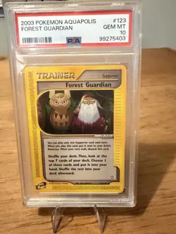 Pokemon Forest Guardian Aquapolis 123/147 Uncommon Regular PSA 10 Trainer - Image 1