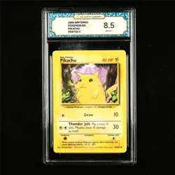 TQG 8.5 NM-MT+ 2000 Pokemon ENG Pikachu 58/102 C - Image 1