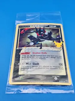 Pokemon TCG Celebrations Greninja Gold Star Holo Promo SWSH144 English Sealed - Image 3