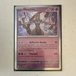 Pokemon Mewtwo Rare Holo 150/165 Sv: Scarlet & Violet 151 Basic 130HP 2023 - Image 1