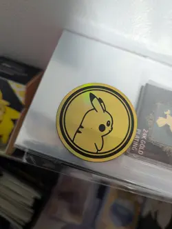 Pokemon TCG Pokemon GO Pikachu gold coin Jumbo - Image 1
