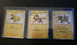 Shinx & Luxio & Luxray Shiny Holo Rare Paldean Fates NM Pokemon Baby 135 136 137 - Image 1