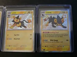 Shinx & Luxio & Luxray Shiny Holo Rare Paldean Fates NM Pokemon Baby 135 136 137 - Image 3