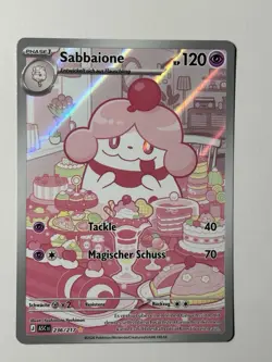 ASC Sabbaione AR ⭐ Deutsch Erhabene Helden 236/217 Full Art Pokemon TCG - Image 1