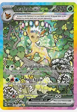 Pokemon Leafeon ex Special Illustration Rare Full Art EX 144/131 HP 270 - Image 1