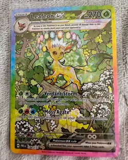 Pokemon Leafeon ex Special Illustration Rare Full Art EX 144/131 HP 270 - Image 2