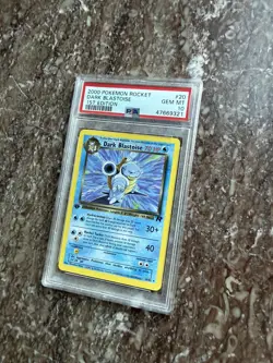 2000 POKEMON ROCKET 1ST EDITION #20 DARK BLASTOISE PSA 10 - Image 1