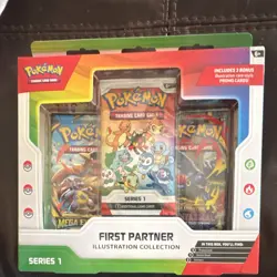 Pokemon TCG First Partner Illustration Collection Series 1 Promo Booster Box - Image 1