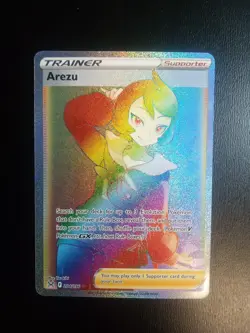 Arezu 204/196 Full Art Secret Rare Rainbow Holo Trainer Lost Origin Pokemon SP - Image 1