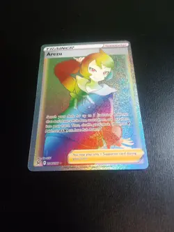 Arezu 204/196 Full Art Secret Rare Rainbow Holo Trainer Lost Origin Pokemon SP - Image 2