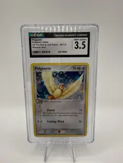 Pokemon Pidgeotto – EX FireRed & LeafGreen 45/112 – CGC 3.5 VG+ – Reverse Holo - Image 1