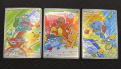 Pokemon TCG First Partner Illustration Collection Series 1 Kanto GEN 1 Starters - Image 1