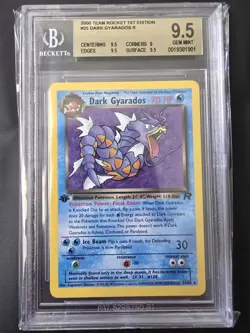Pokemon Non Holo Dark Gyarados 1st Edition Team Rocket 25/82 BGS 9.5 Gem Mint - Image 1
