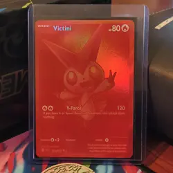 Pokemon Victini 171/086 Sv: Black Bolt Full Art Holo Black White Rare HP 80 - Image 1