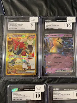 Pokemon TCG Lot Of 9 Graded Slabs CGC Celebrations, Illustration, Tag Team.￼ - Image 5