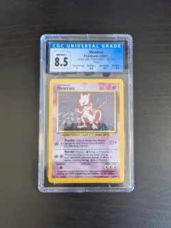 [CGC 8.5] MEWTWO 1999 Pokemon #10/102 Base Set Holo OLD CGC NM/Mint+ SUBS - Image 1