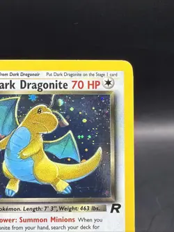 Dark Dragonite 5/82 Team Rocket Holo Pokemon w/Swirl NM- - Image 3