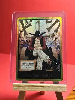 One Piece TCG Gold Frame DON!! Dracule Mihawk OP14 ENGLISH - Image 3