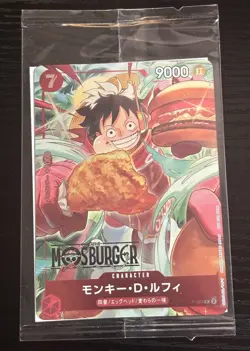 One Piece TCG : Monkey D. Luffy SEALED MOS BURGER Promo - Image 1