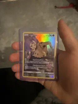 Pokemon Mimikyu TCG Sun & Moon Cosmic Eclipse Holo Card 245/236 Secret Rare - Image 1