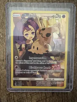 Pokemon Mimikyu TCG Sun & Moon Cosmic Eclipse Holo Card 245/236 Secret Rare NM - Image 1