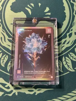 Teal Cosmic Bloom OCM 22/75 Foil Wonders Of The First Call Of The Stones - Image 1
