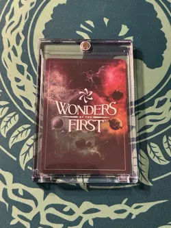 Teal Cosmic Bloom OCM 22/75 Foil Wonders Of The First Call Of The Stones - Image 2