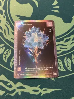 Teal Cosmic Bloom OCM 22/75 Foil Wonders Of The First Call Of The Stones - Image 3