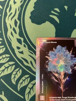 Teal Cosmic Bloom OCM 22/75 Foil Wonders Of The First Call Of The Stones - Image 4