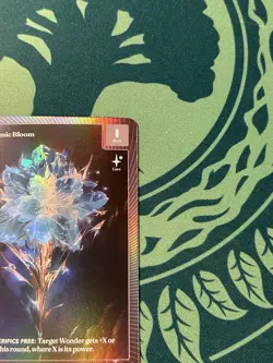 Teal Cosmic Bloom OCM 22/75 Foil Wonders Of The First Call Of The Stones - Image 5