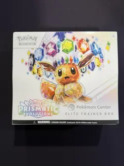 Prismatic Evolutions Pokemon Center Elite Trainer Box ETB Exclusive New Sealed - Image 1