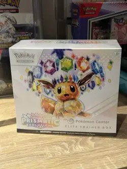 Prismatic Evolutions Pokemon Center Elite Trainer Box ETB New & Sealed - Image 1